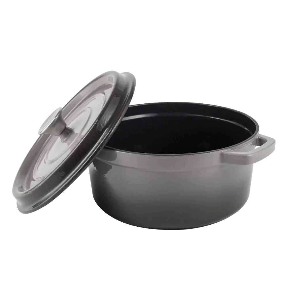Enamelled cast iron pot with lid 4,3L by Vintage Cuisine