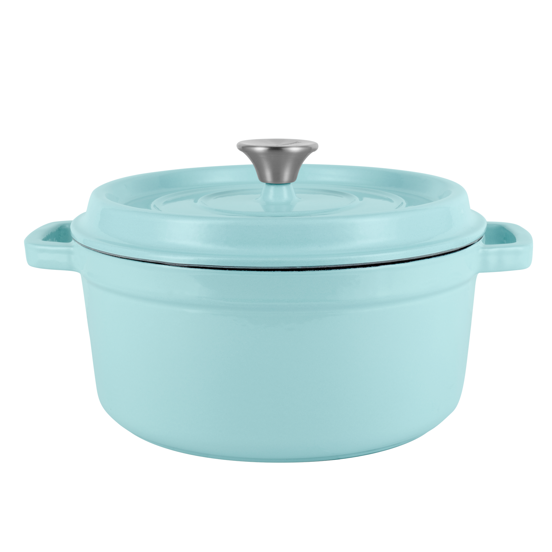 Enemeled cast iron pot with lid 2,2L by Vintage Cuisine